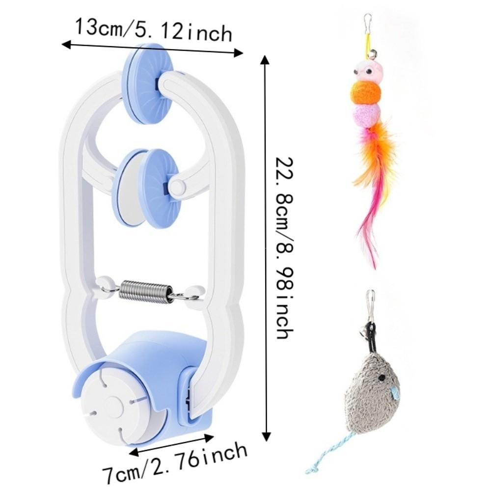 Retractable Hanging Door Cat Toy Elastic Kitten Teasing Toy Automatic Lifting Cat Toy Pet Exercise