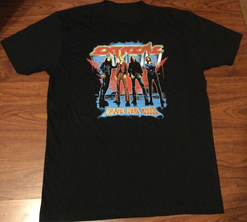SALE Vtg Extreme Band Tour Concert Cotton Black Unisex Shirt