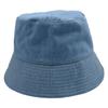 Denim bucket hat women's fashion show face small makeup sunshade sunscreen hat travel versatile niche bucket hat tide