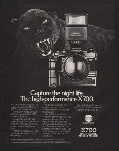 

1n1984 MINOLTA X700 Camera VINTAGE ADVERTISEMENTTin Sign aluminum 20x30cm