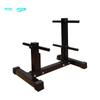 Home Barbell and Dumbbell Plate Storage Rack with Large and Small Hole Compatibility for Fitness Rooms
