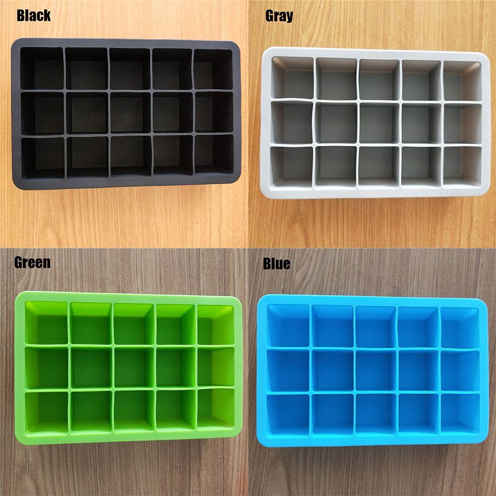 New 15 Cells DIY Maker Silicone Ice Cube Maker Chocolate Mold Ice Blocks Maker Ice Cube Trays Molds