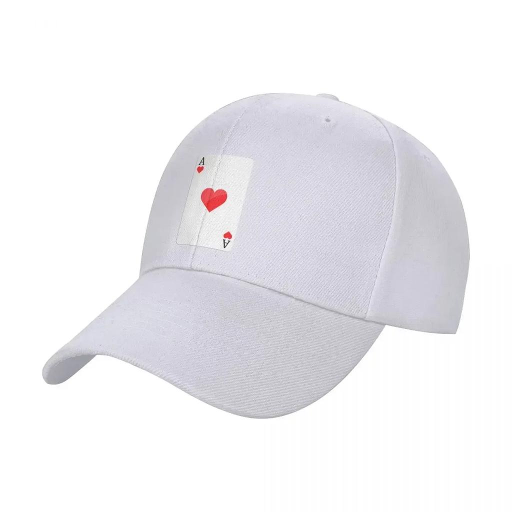 Ace Of Hearts-Poker Baseball Cap Golf Hat Unisex Unisex's big size hat Anime Hat Golf Women Unisex's