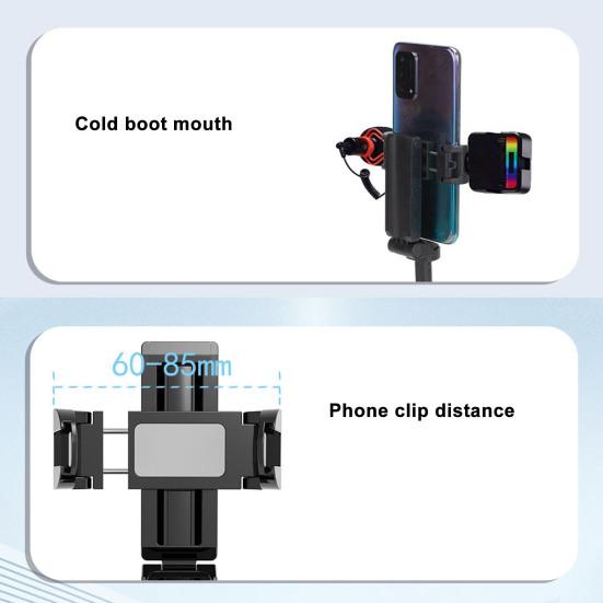 Yousheng Selfie Stick Quadrat with Remote Control 360 Degree Rotation Bluetooth-compatible 5.0 Height Adjustable Selfies Vlogs Stick