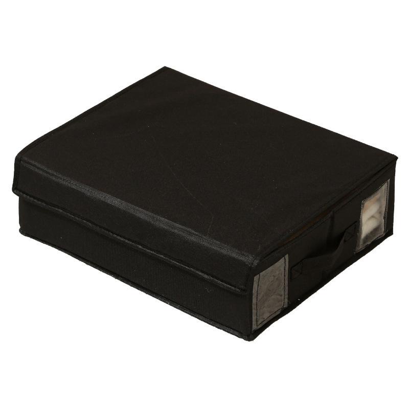 Four-Piece Foldable Linen Closet Storage Box Set with Window