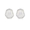 Special-shaped Irregular Stud Earrings Cold Light Pearlescent Silver Hemming Earrings High-end Sense Niche Gentle Temperament Versatile Earrings Women