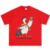We Board At Dawn Funny Goose Print T Shirt Unisex Unisex Loose Casual Tshirt Summer Shortsleeved Fashion Cotton Tshirt Streetwear