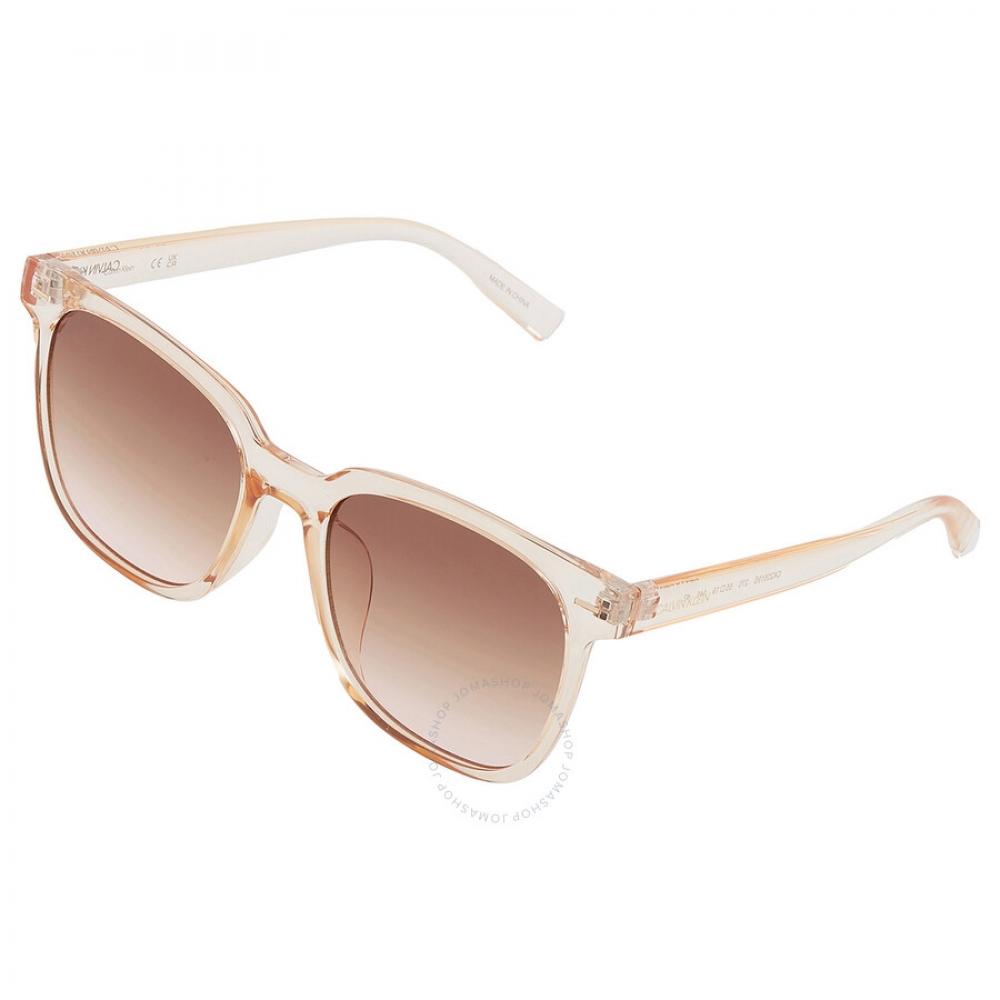 Calvin Klein Brown Gradient Square Ladies Sunglasses Ck20519s 270 55