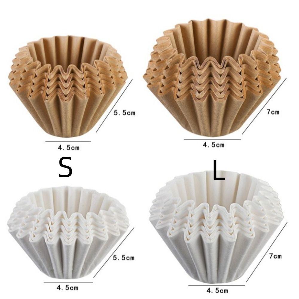 50 Stück/Box Handwäsche Kaffeepulver Filterbeutel Kuchenart Handgebrühter Kaffee Papier Café