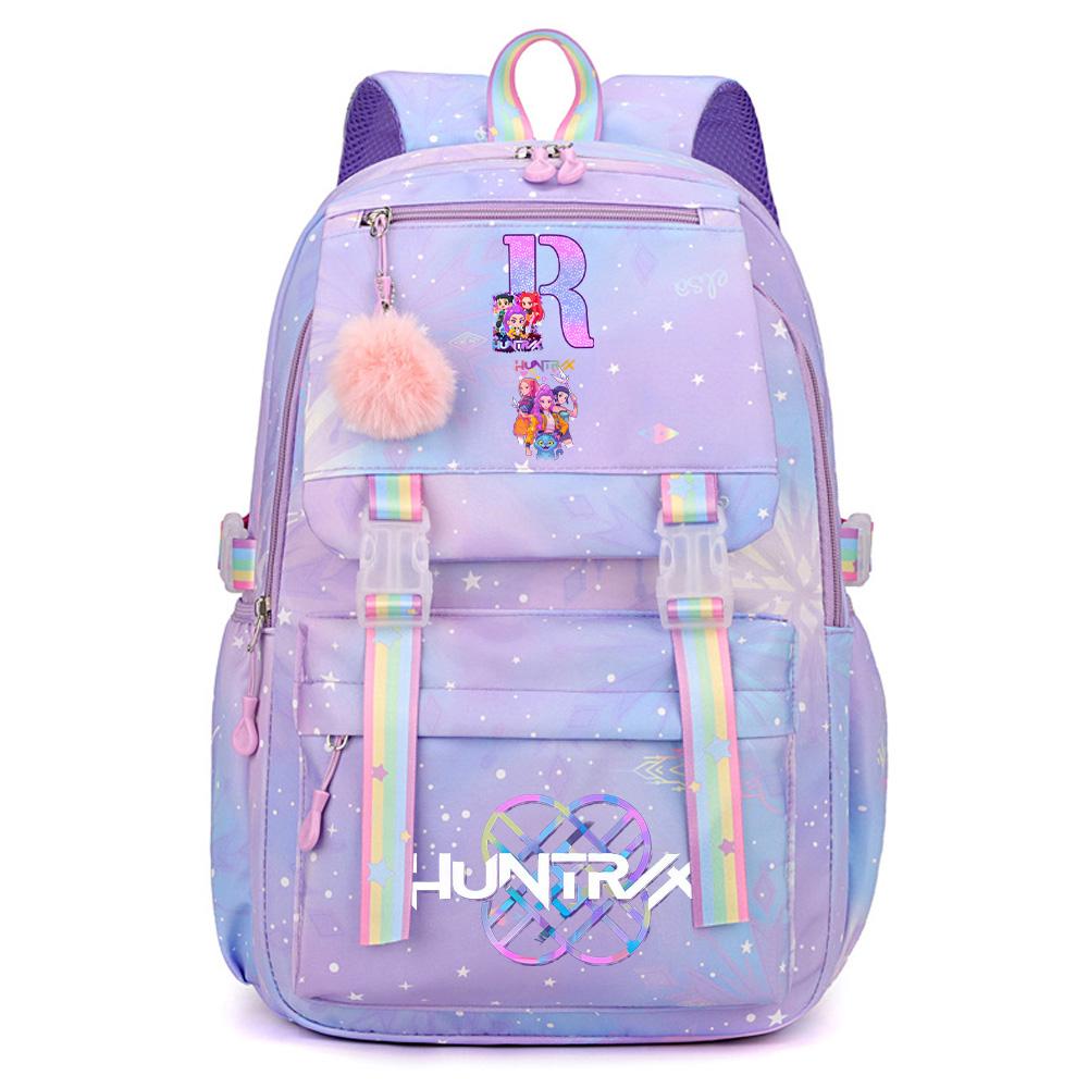 Anime Cute K-Pop Demon Hunters Printed Backpack Teenger Student Girl Boy Schoolbag Bookbag Large Capacity Waterproof Travel Bag