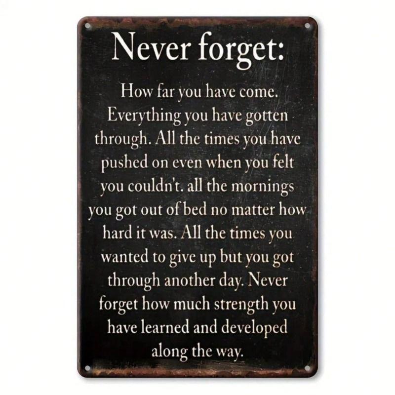 Vintage Metalen Blik Wandposter Bord 20x30cm