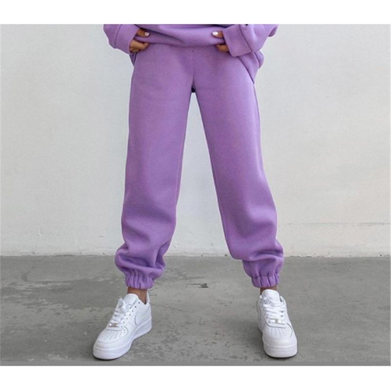 Women's High-Waisted Casual Sweatpants - Versatile Cuffed Pants for Home or Sports