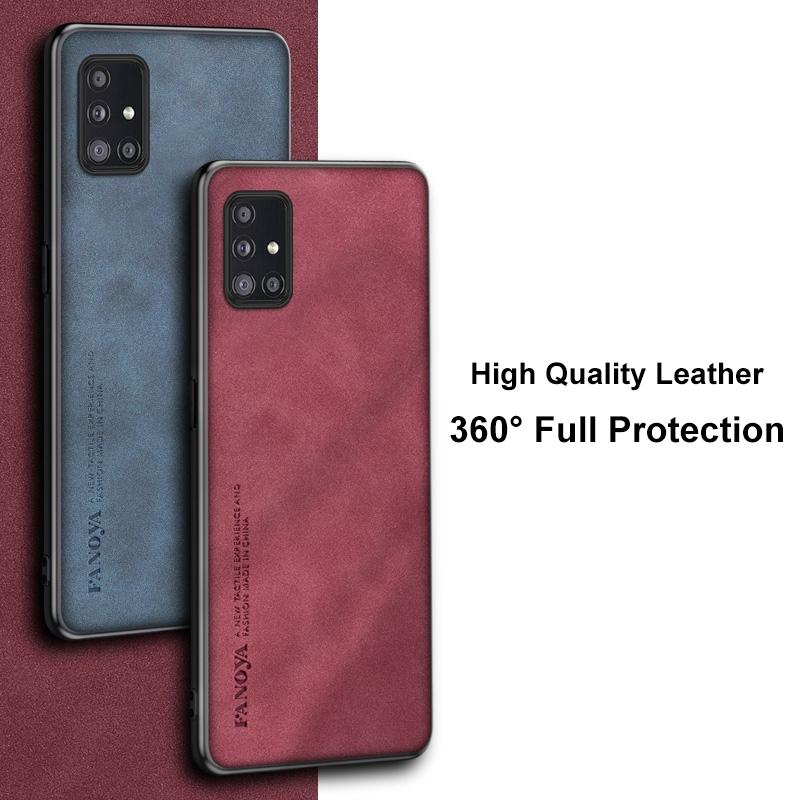 Luxusní pouzdro z PU kůže pro Samsung Galaxy M51 A31 A51 A71 4G Kryt Matné silikonové ochranné pouzdro na telefon pro Samsung A51 A71 5G