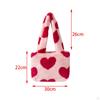 Autumn Winter Plush Tote Shopping Dating Bag Single Shoulder Handbag Underarm Cute Top
