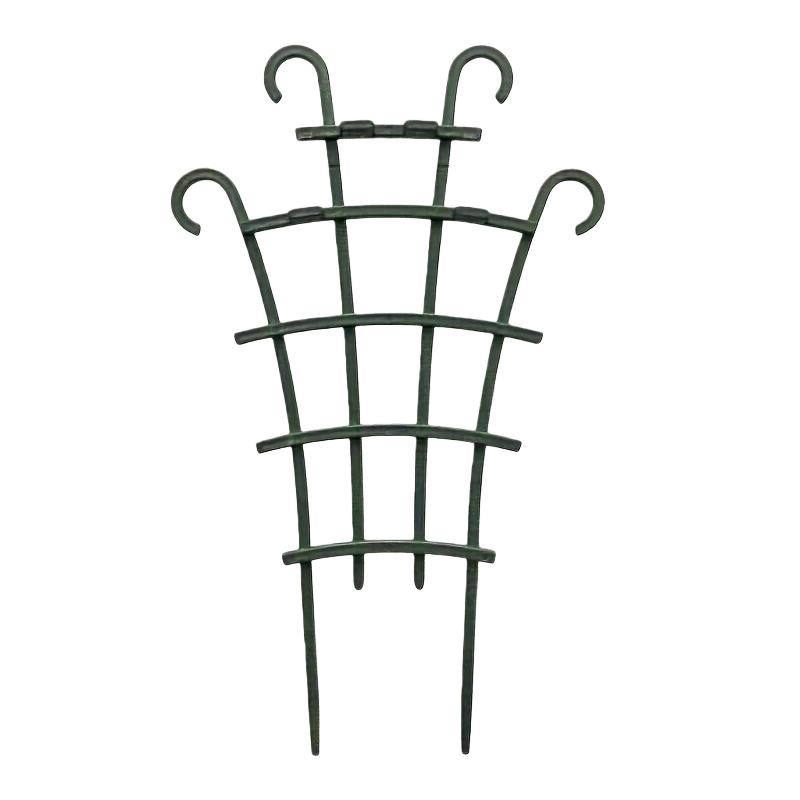 12 pcs Trellis For Potted Plants, Mini Garden Trellis For Climbing Plants Stackable Plant Trellis Plastic Potted Plant Support зелёный
