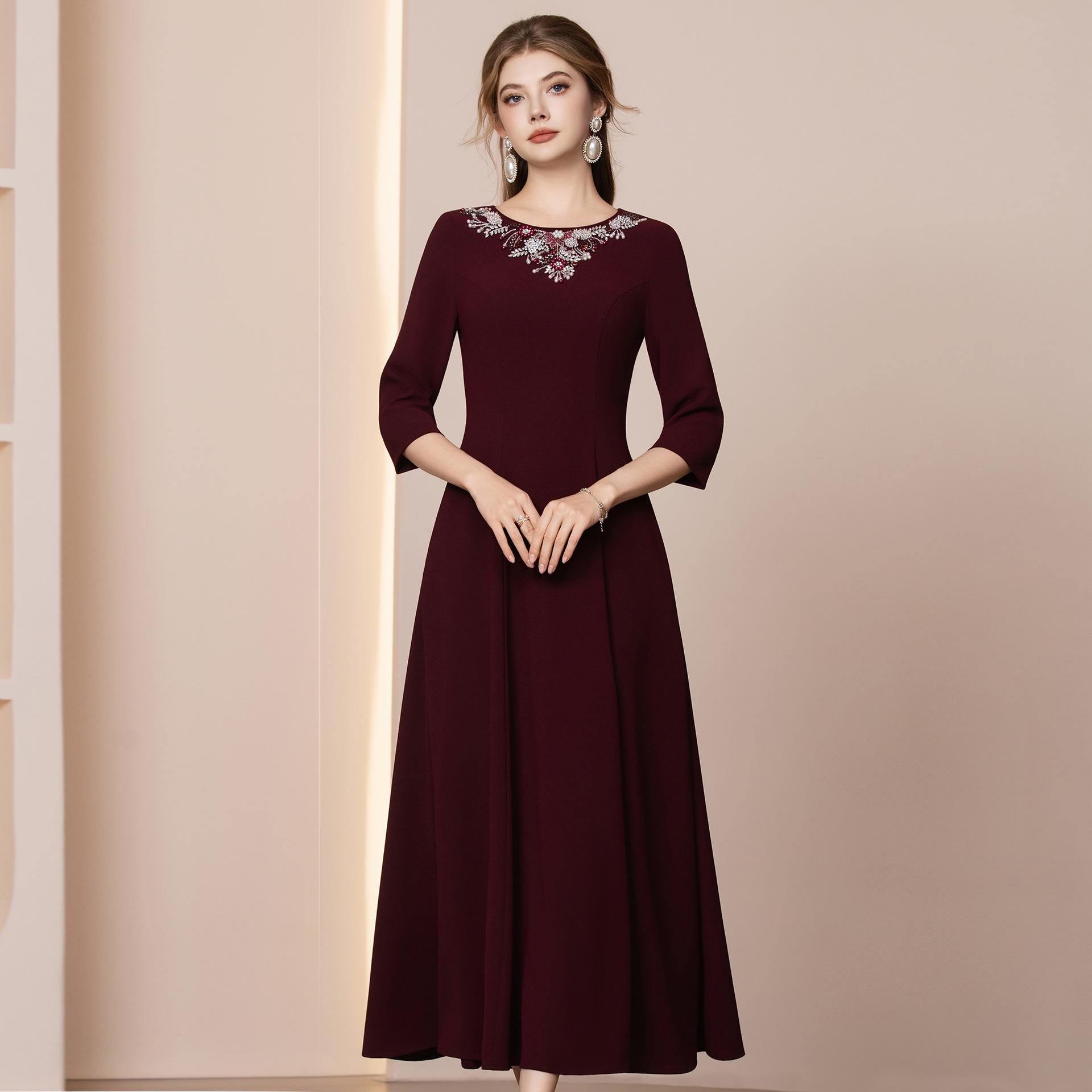 

Zhi Li Red Beaded A-Line Dress - 2026 Spring Collection for Special Occasions 2XL