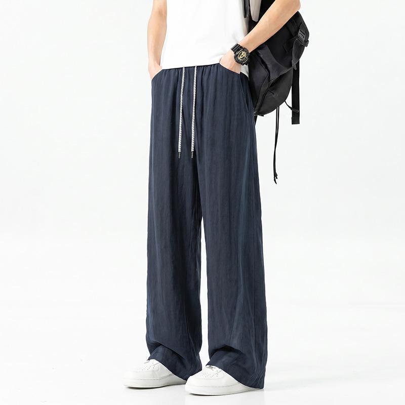 Losse Straight Leg Broek voor Heren, Casual Broek voor Heren