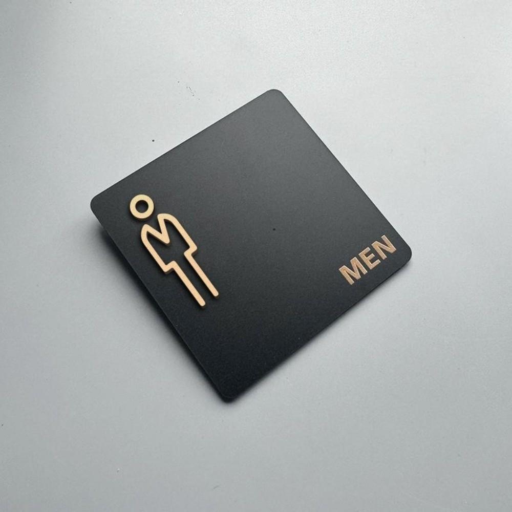 15*15CM Bathroom Indicator Sign Hanging Style Door Number Sign New Restroom Sign Public Toilet