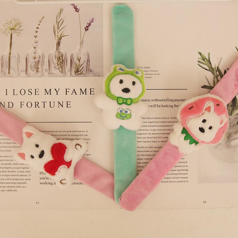 

Мультяшный плюшевый вест-хайленд-терьер Пэт кольцо милое украшение Пэт браслет подарок для развлечения креативные украшения детский подарок разноцветный