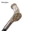 Silver Resin Wolf Tree Root Head Walking Cane Fashion Decorative Steel Stick Gentleman Elegant Cosplay Cane Knob Crosier 94cm