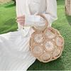 Seaside Holiday Bag Hollow Straw Large Capacity Beach Crossbody Bag Summer Hand Weaving Shoulder Bag