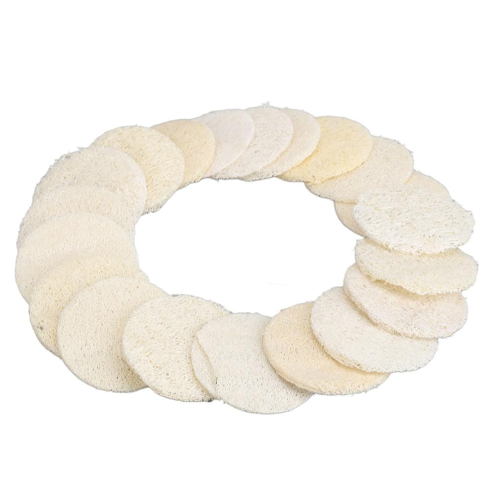 20pcs Exfoliating Loofah Facial Scrubber Gentle Body Facial Cleansing Makeup Remover Brush