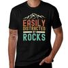 Easily Distracted By Rocks ( Geologist And Geology Teacher Gift) Tshirt Lightweight Running Sports Tshirt