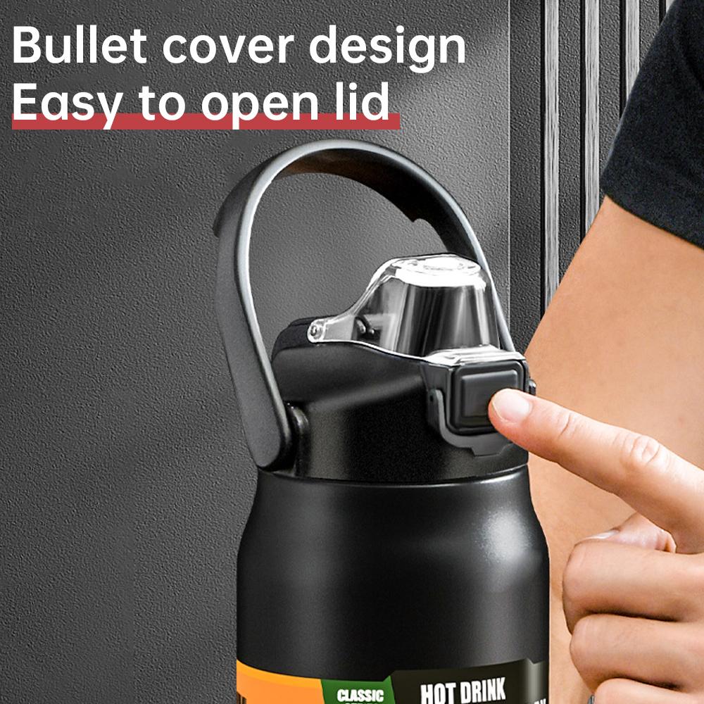 Bouteille Thermos en Acier Inoxydable 1500ML Thermos Portable Grande Capacité Bouteille d'Eau Thermos à Vide Sportive Bouteille d'Eau Froide et Chaude