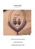 Set di Collana e Orecchini da Sposa con Strass di Lusso - Design Europeo e Americano