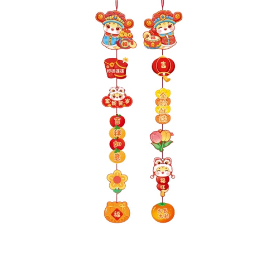 2pcs Traditional Chinese New Year Pendants Blessing Fu Character Pendant  Wall Bedroom Decoration