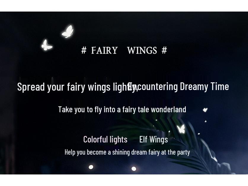 Electric Devil Butterfly Wings: New Elf Fairy Wings with Light and Music