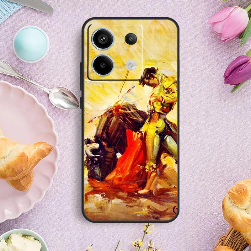 Bullfight Bull Fighter Case For Redmi Note 13 Pro Plus Note 12 9 10 11 Pro 9S 10S 11S 12S Redmi 12 10 C 13C Cover