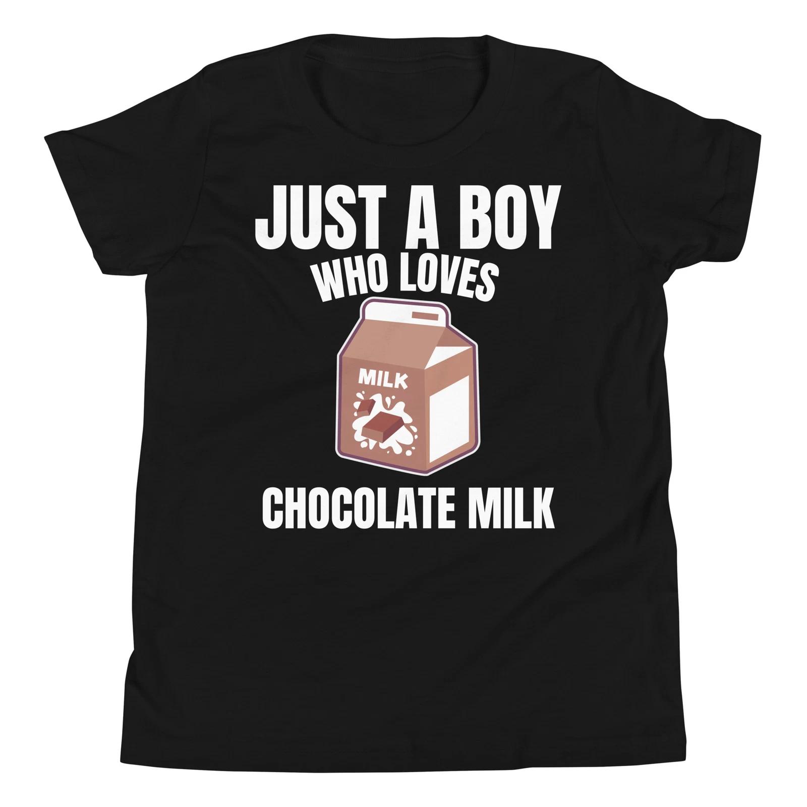 

Just a Boy who Loves Chocolate Milk Chocolate Lover Novelty Youth T-Shirt 110