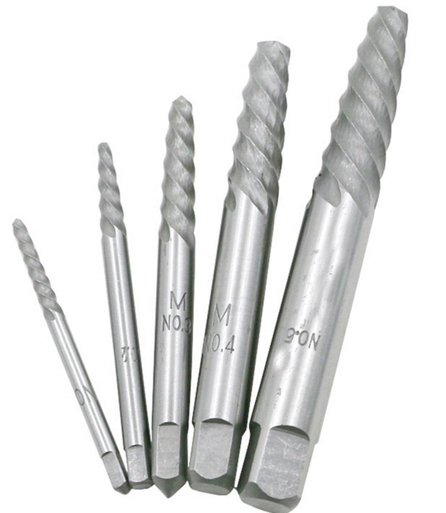 Broken Screw Hand Tool for Dedicated Screw Head Pullers 5-Piece Remover, Carpenters,