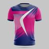 Men's Jersey 3D Printed Striped T-shirt Casual Sports Loose Short Sleeved Top Summer Outdoor Running Fitness Pullover Jersey