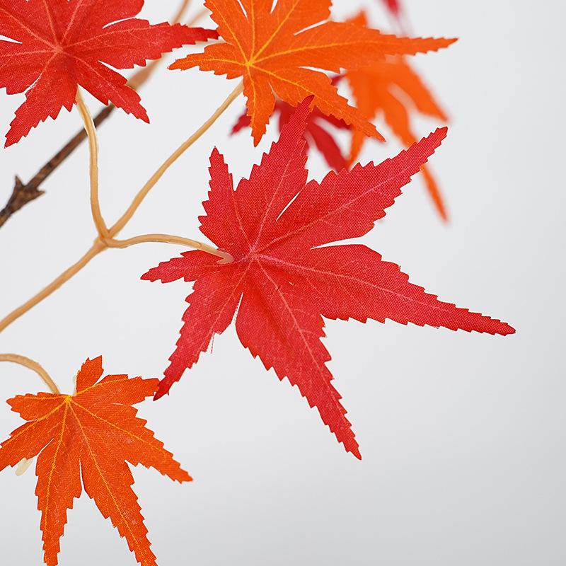 Wabi Stillwind Autumn Color Simulation Maple Leaf Flower Arrangement Ornament Homestay Landscape Flower