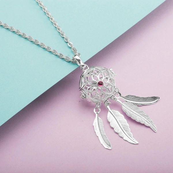 Bola de sarcina Dreamcatcher 4 pene floare bila albastra