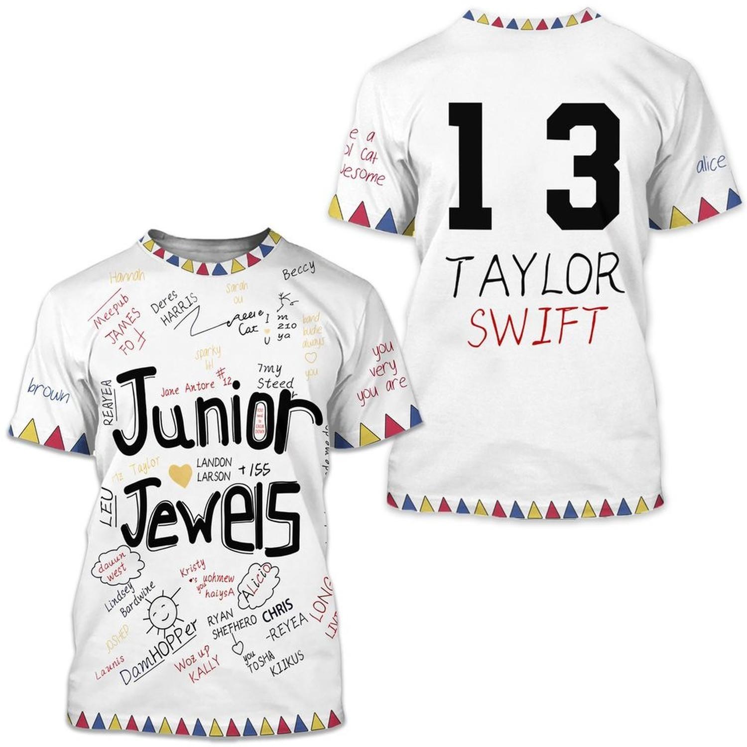 Junior Jewels 3D T-Shirt Concert Eras All-over Print Unisex T-shirt Size S-5XL S