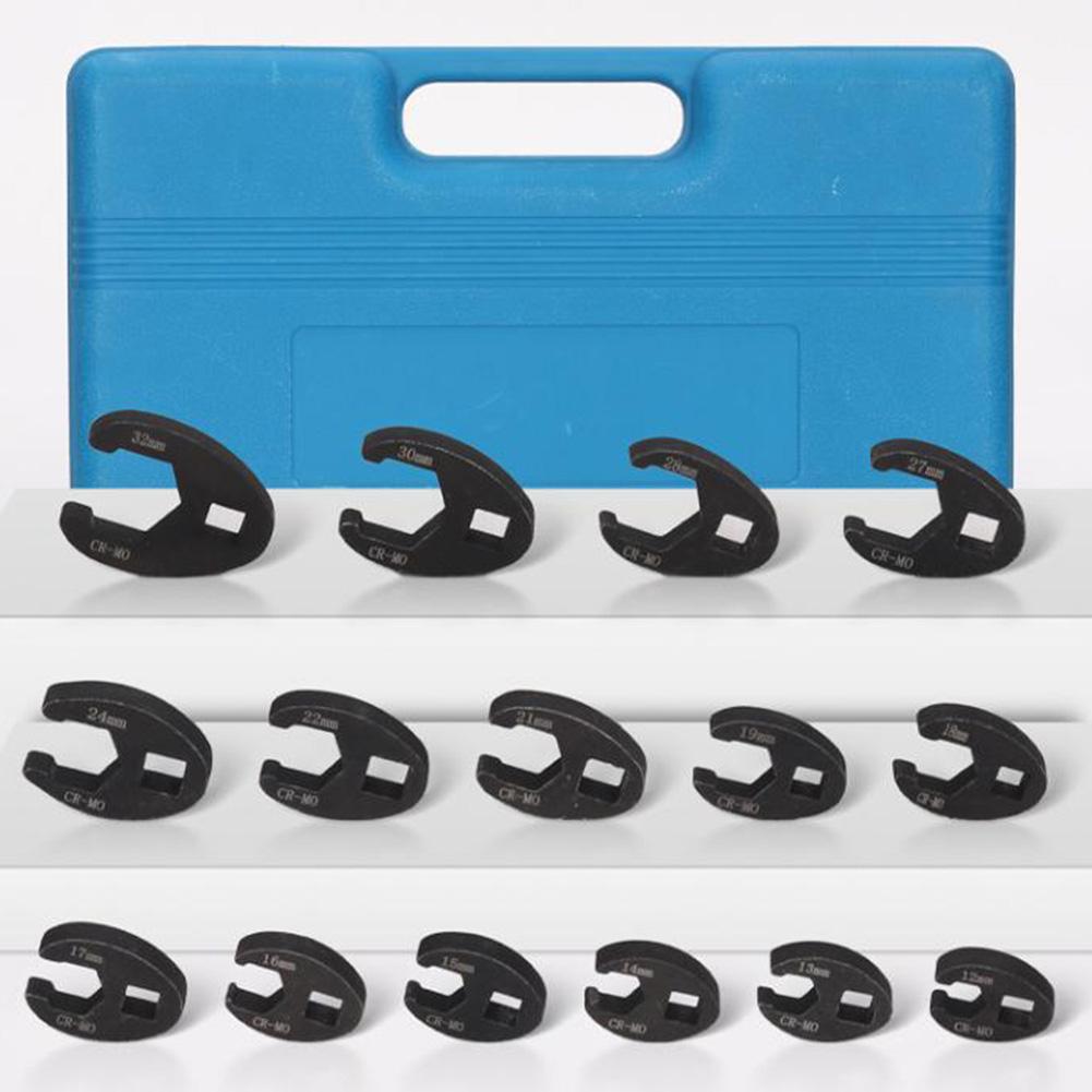 Automotive Repair Tools 19Pcs Wrench Crowfoot Wrench Set Flare Nut Wrench