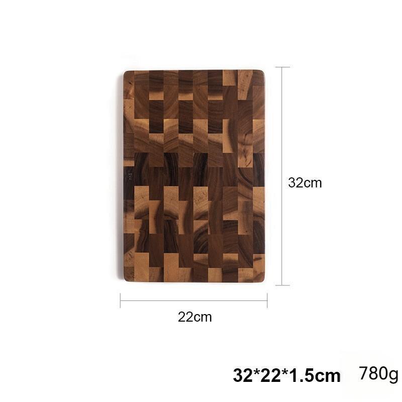 MIYORK Acacia Wood Medium Kitchen Cutting Board Medium 32x22x1.5cm