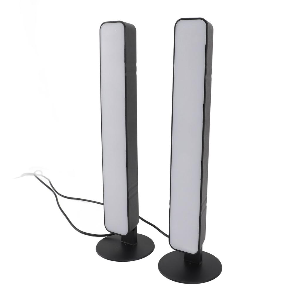 RGB-Lichtleiste Gaming-Lichtleisten 24-Tasten-Fernbedienung USB-betrieben Desktop-Schallaufnahmeleuchte für Gaming-PC-Raum