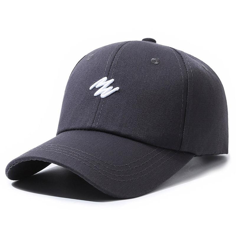 Embroidered Baseball Letter Hat Fashion Solid Color Peaked Cap Protection Sun