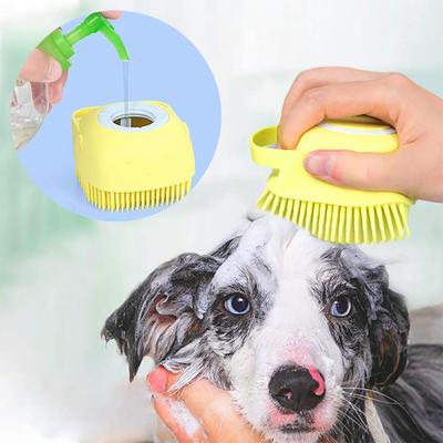 Weiche Silikon Hund Pinsel Pet Shampoo Massage Bad Pinsel Für Hunde Katzen Badezimmer Waschen Hundesalon Werkzeuge Hund Zubehör