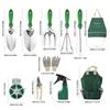 Garden Tool Set Outdoor Heavy Duty Gardening Work Set with Ergonomic Handle Garden Planting Tools Set 11 Piece