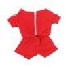 Niannyyhouse 10cm15cm Plush Clothes Set (Solid Colors) - Jacket, Pants, and Tracksuit - Cotton Doll with Dress-Up Accessories (Red-10cm)