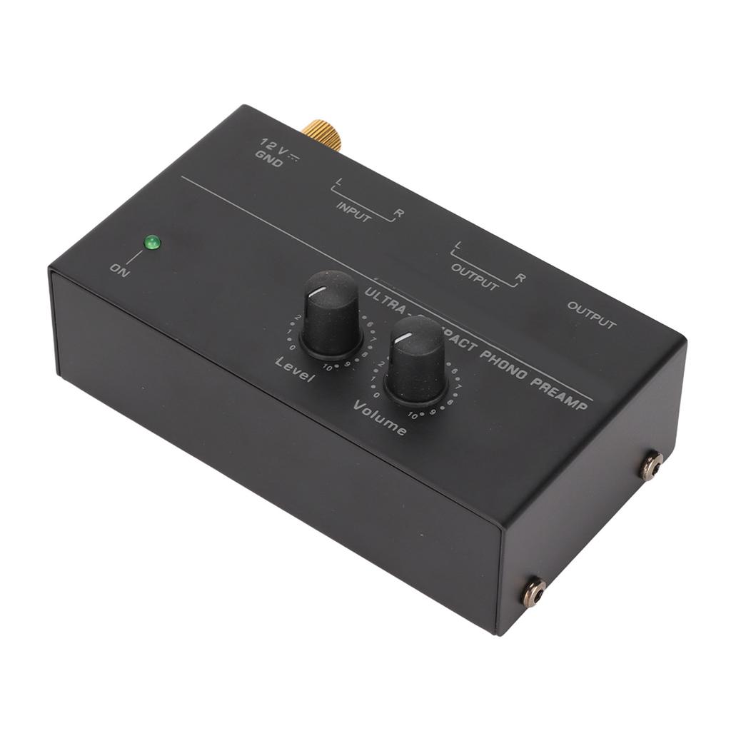 PP500 Phono předzesilovač Nízký šum Stereo RCA vstup RCA výstup Knoflíkové ovládání Mini gramofon