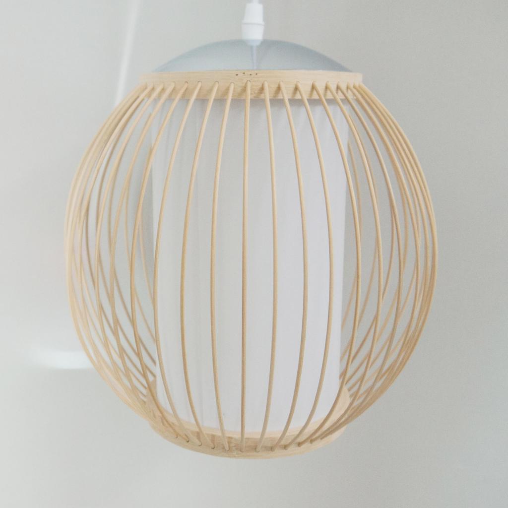 KY LEE Pendant Suruga Bamboo Japanese Modern for Dining LED Made In Japanese Style Traditional Ceiling Bulb Sold Ceiling Mount Light, Craftwork,
