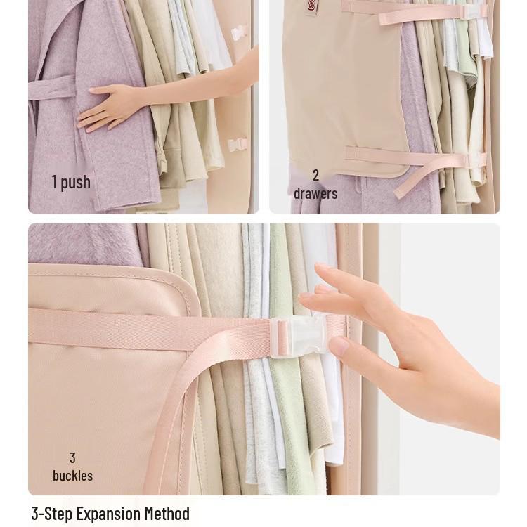 Large Capacity Foldable Wardrobe Hanging Jacket Storage Bag