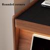 Solid Wood Nightstands Bedroom Simple Bedside Table Retro Creative Bedside Cabinet Living Room Multifunctional Storage Cabinet