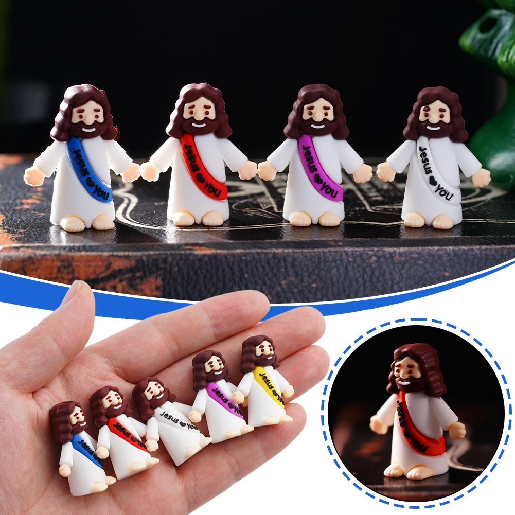 Easter Jesus Toys Easter Mini Jesus Figurines Decorative Multifunctional Party Favors Sunday School Craft Multiple Specification